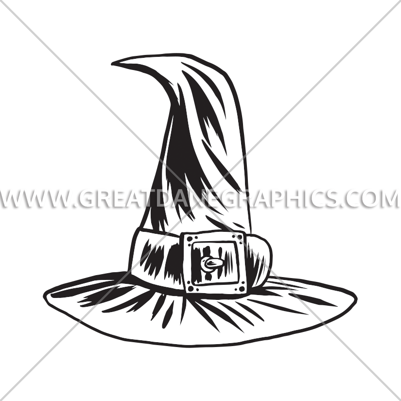 Witch Hat Production Ready Artwork For T Shirt Printing - Printed T-shirt (825x825), Png Download