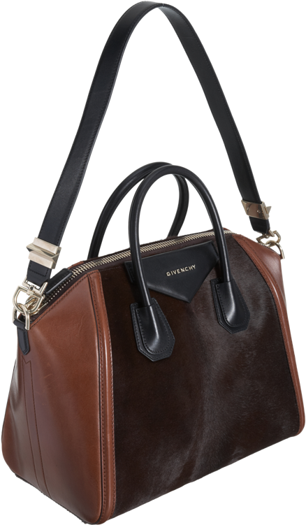 Givenchy Brown Calf Hair Antigona Bag 2 - Tote Bag (450x750), Png Download