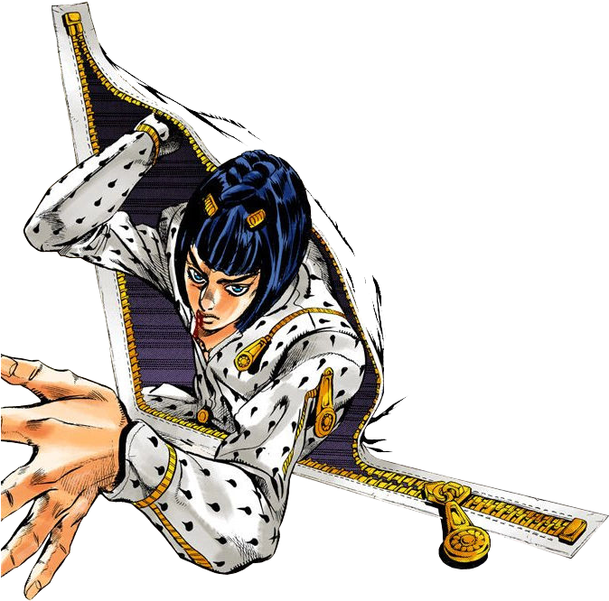 Svg Free Neggie Jjba Jojos Bizarre Adventure Vento - Sticky Fingers Jojo Png (744x923), Png Download