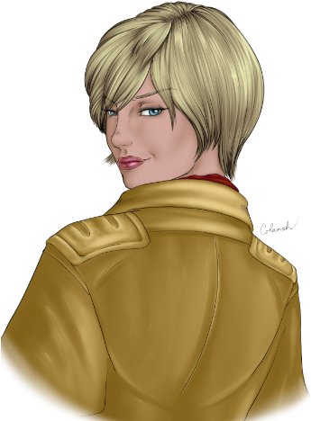 Sera's Smirk (353x500), Png Download