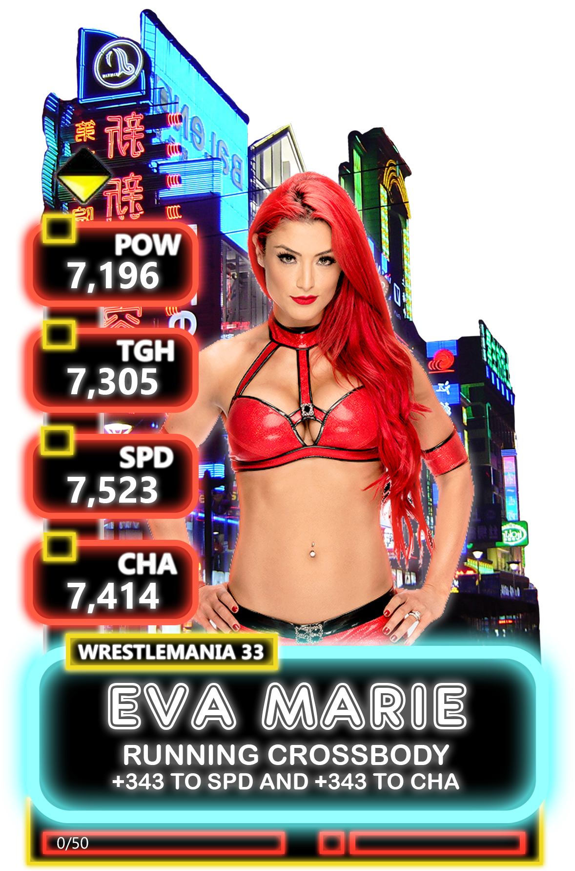 Eva Marie Custom Supercard - Alexa Bliss Custom Supercard (1200x1800), Png Download