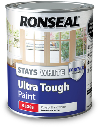 Ultra Tough Gloss - Ronseal Stay White Gloss (445x445), Png Download