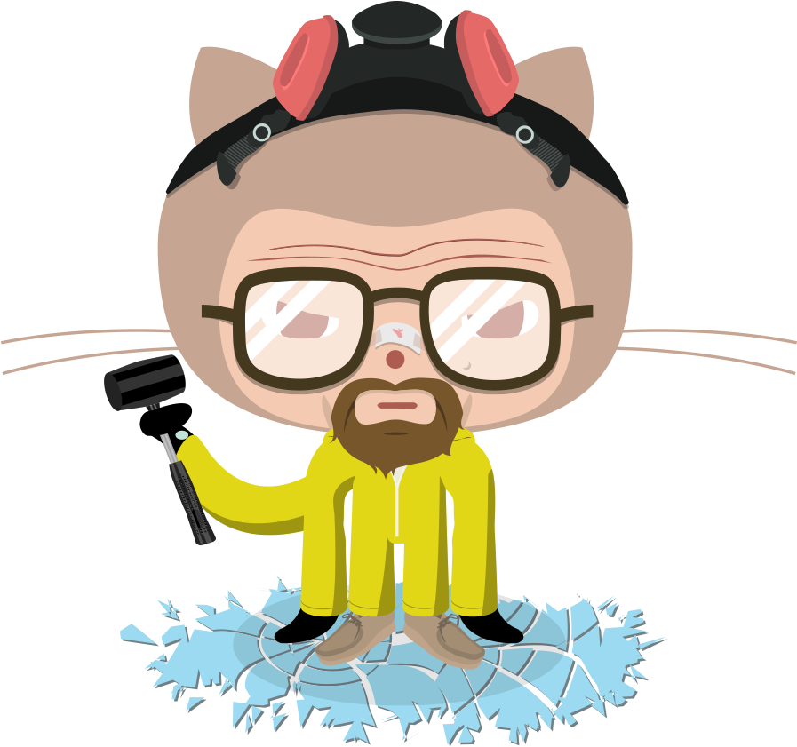 Http - //octodex - Github - Com/images/heisencat - Heisencat Ceramic Cup/mug,johnflick Unisex Coffee Cups/mugs,11oz (896x896), Png Download