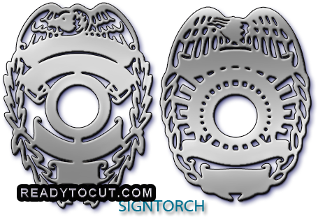 Image - Police Badge Cut File (500x350), Png Download