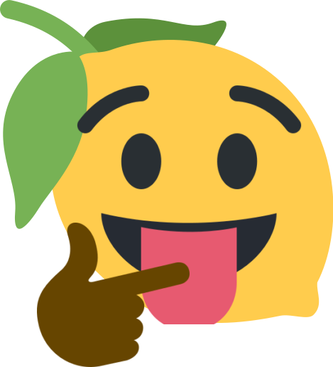 Lemon Emoji Sticking Tongue Out With Eyes Wide Open - Limon Png Emoji (469x516), Png Download