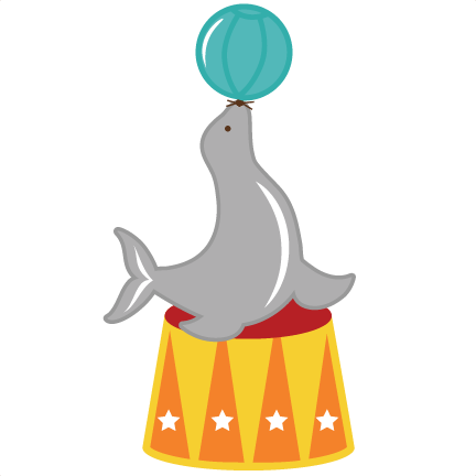 Seal Files For Scrapbooking Banner Stock - Circus Animals Cartoon Png (432x432), Png Download