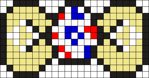 Togepi Pokemon Egg Bow Perler Bead Pattern / Bead Sprite - Pokemon Togepi Perler Bead Patterns (484x253), Png Download