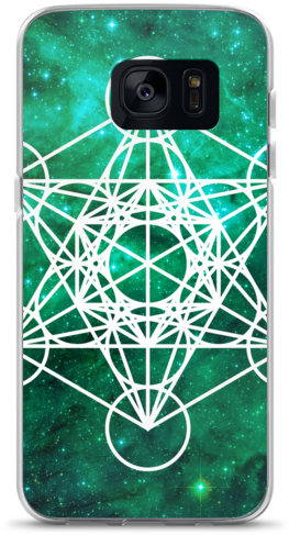 Mens Black Metatrons Cube Printed T Shirt (600x600), Png Download
