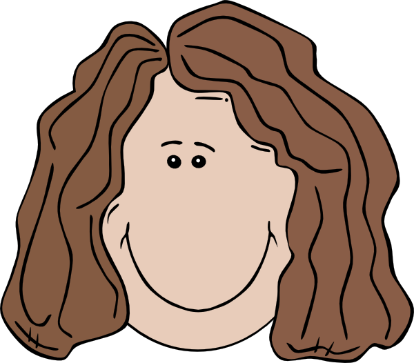 Woman Face Clip Art At Clker - Woman Face Clip Art (600x526), Png Download