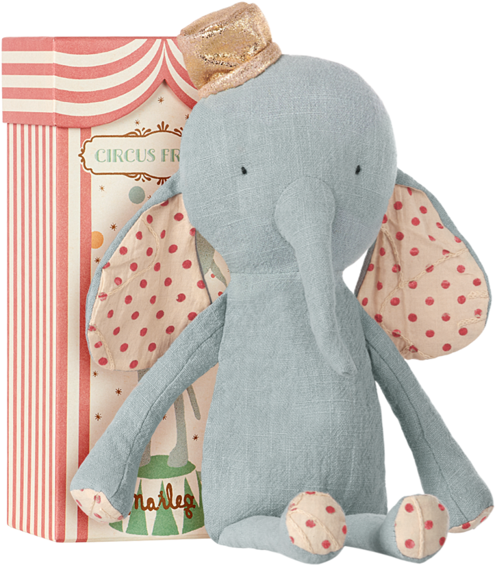 Elephant Circus Friend - Maileg Circus Elephant (1060x883), Png Download