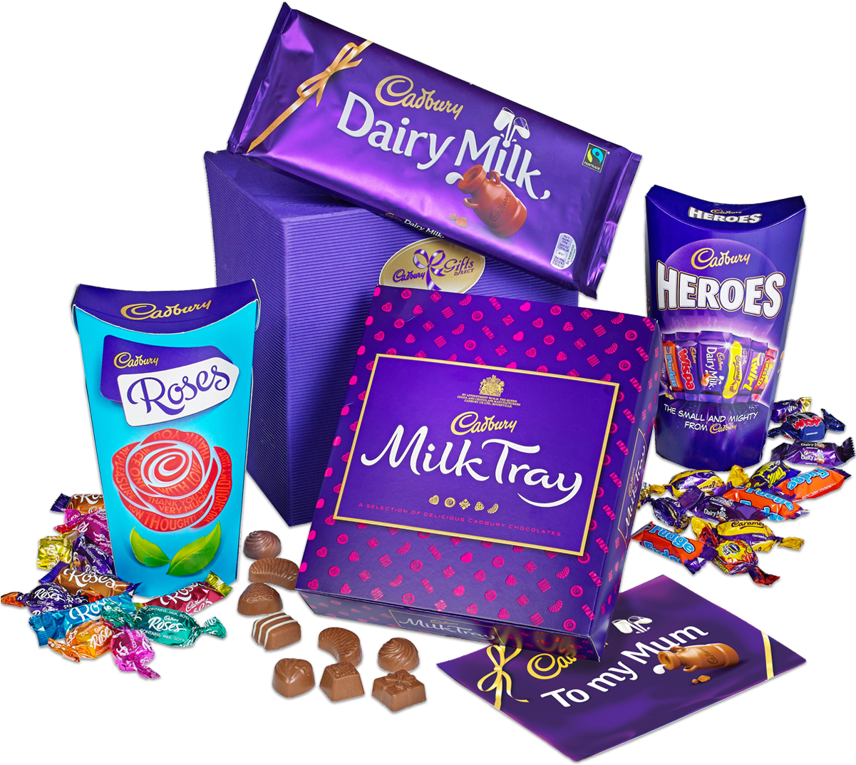 Mum's Chocolate Gift - Cadbury Dairy Milk Chocolate Bar 360g (1200x1200), Png Download