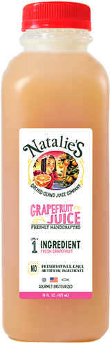 Grapefruit - Natalie's Grapefruit Juice (250x550), Png Download