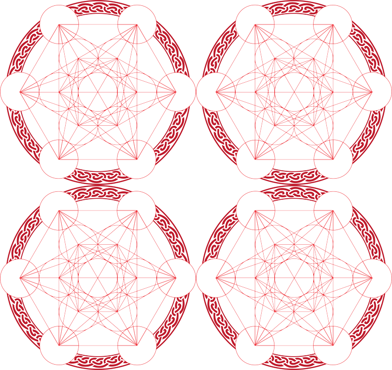 Metatrons Cube 40x40cms By Spirit Stone - Customized (800x756), Png Download