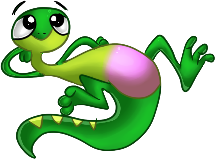 Transparent Gecko Cartoon Picture Free Stock - Cartoon Lizard Png (800x800), Png Download