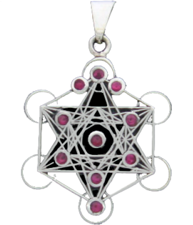 Metatron¨s Cube And The Flower Of Life - Flor De La Vida Dije (400x509), Png Download