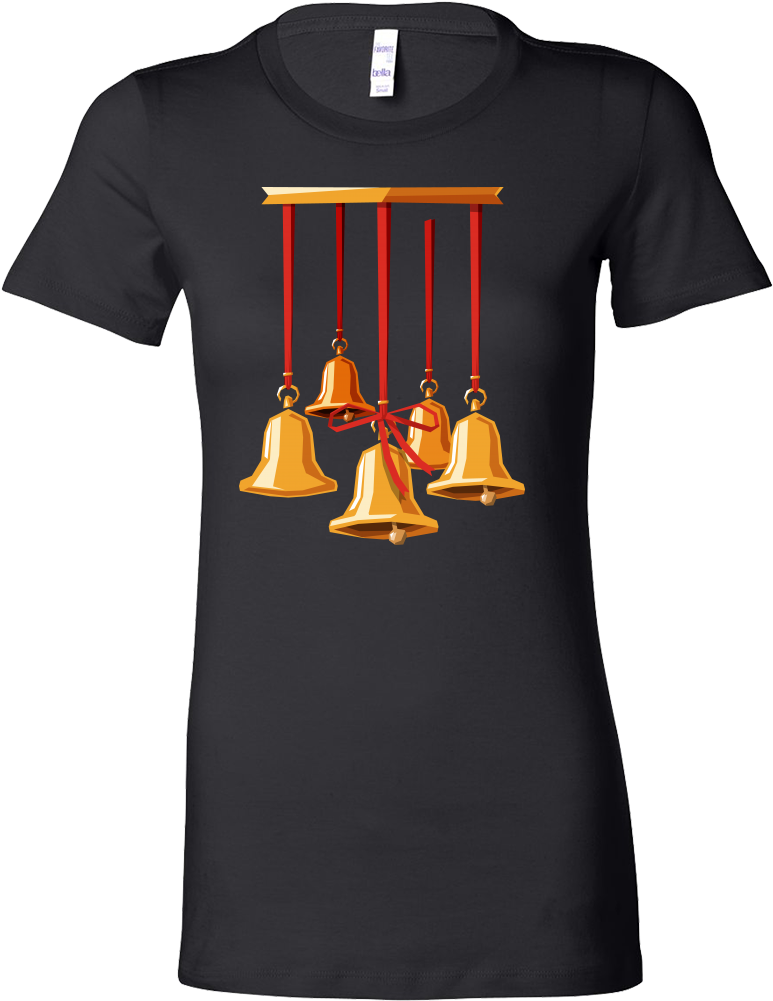 Christmas Bells, Merry Christmas Winter Season Bella - Tshirt Designs For 60th Birthday (1000x1000), Png Download