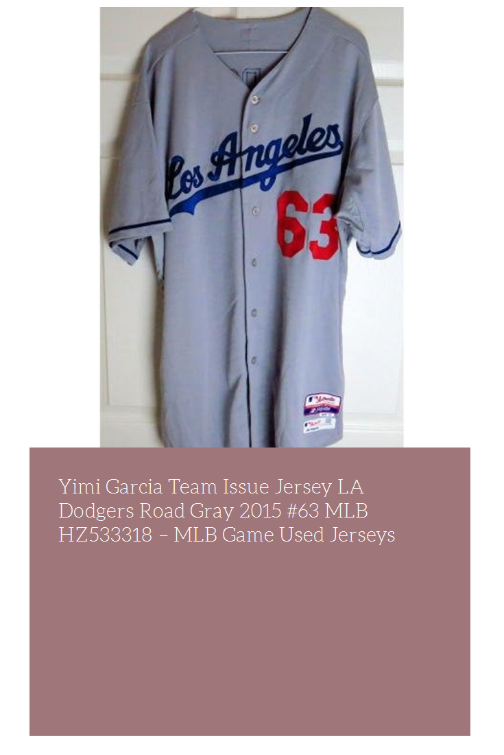 Yimi Garcia Team Issue Jersey La Dodgers Road Gray - Angeles Dodgers (735x1100), Png Download