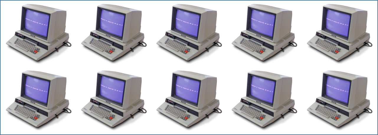 Using A Cluster - Computer (1281x458), Png Download