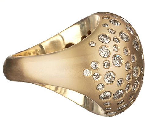 R Bubble Ring Starburst Retouched Y New 60 New - Gold (800x800), Png Download