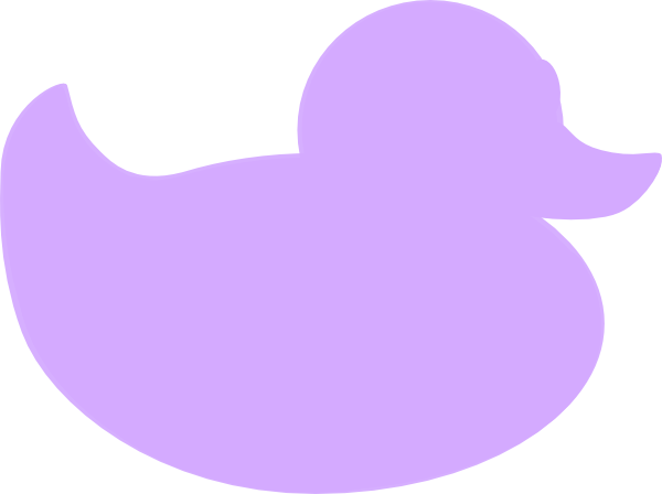Disney Daisy Duck Clipart Page - Purple Duck Clipart (600x448), Png Download