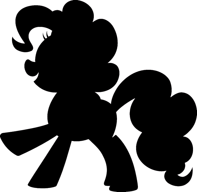 Doodle Craft My Little Pony Tee Shirt Babies - My Little Pony Silhouette (640x622), Png Download