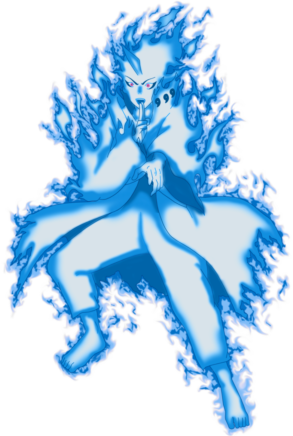 Ava6 Chakra Mode - Toneri Otsutsuki Bijuu Mode (1024x1482), Png Download