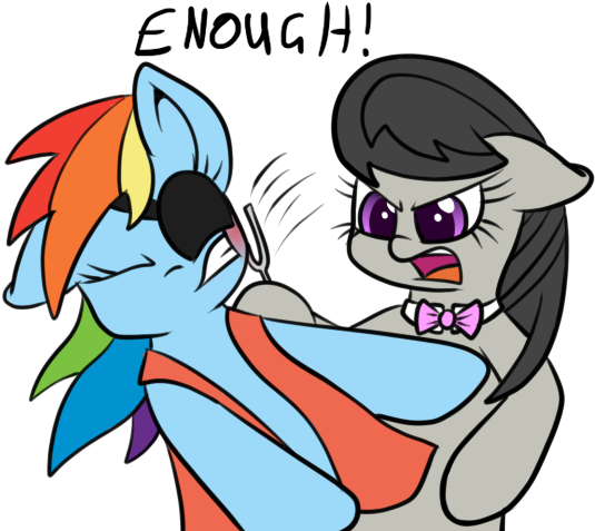 Scramjet747, Eyepatch, Octavia Melody, Pirate Dash, - Octavia And Rainbow Dash (640x480), Png Download