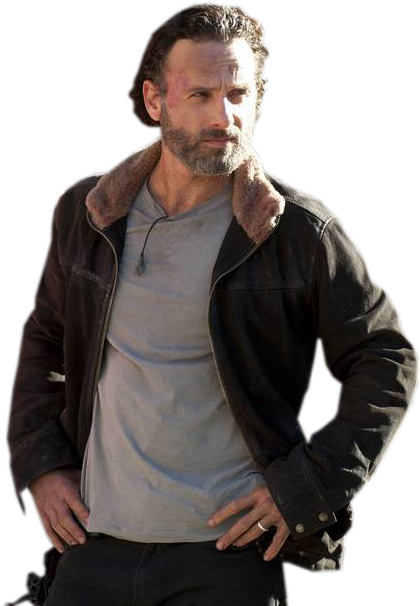 Navigate - Transparent The Walking Dead Rick (457x643), Png Download