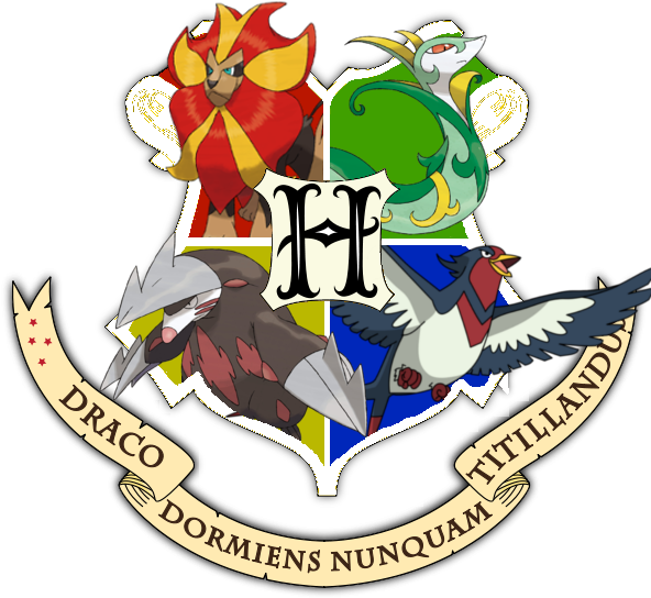 Arts/craftsmade - Pokemon Hogwarts Logo (596x600), Png Download