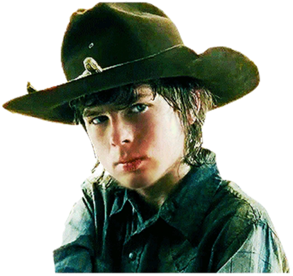 "c" Is For Carl - Carl Grimes White Background (500x445), Png Download