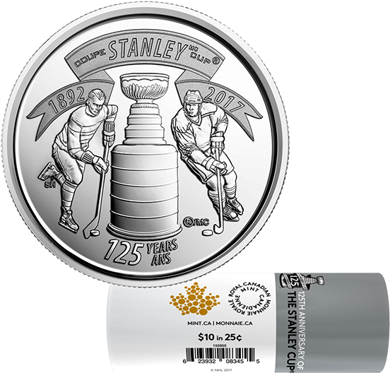 125th Anniversary Of The Stanley Cup - Royal Canadian Mint (570x570), Png Download