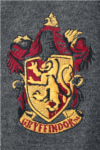Mujer Gryffindor Crest Cárdigan Gris Melé 71% Viscosa - Gryffindor (500x500), Png Download