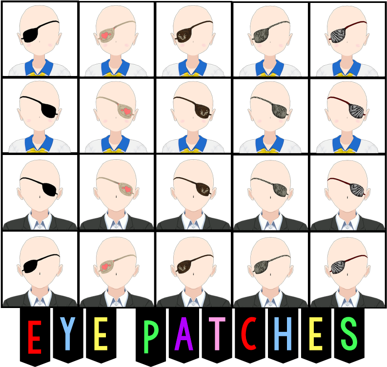 Eyepatch Transparent Mmd - Mmd Eye Patch (811x777), Png Download