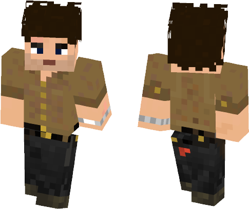 The Walking Dead - Minecraft (584x497), Png Download