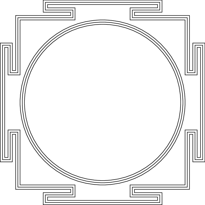 Trailokya-mohana Chakra - - Trailokya Mohana Chakra (716x716), Png Download