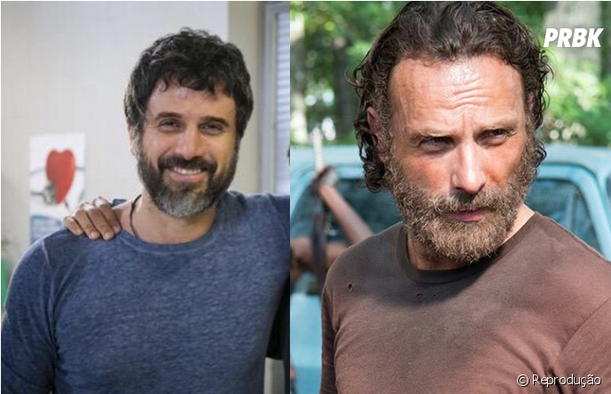 Eriberto Leão Como Rick Grimes De &quot - Se The Walking Dead Fosse Brasileiro (950x444), Png Download