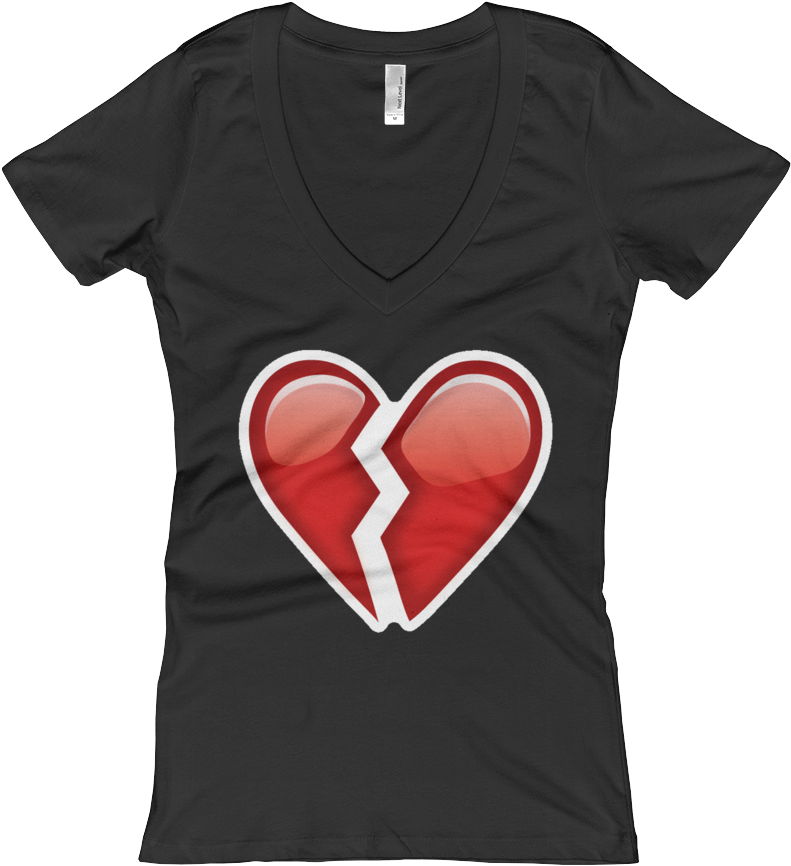 Women's Emoji V Neck - Adopt Don't Shop T Shirt | Rescue Dogs Matter Tee | (1000x1000), Png Download