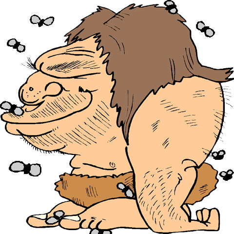 Wash That Nasty Ass, Caveman - Smelly Man (480x480), Png Download