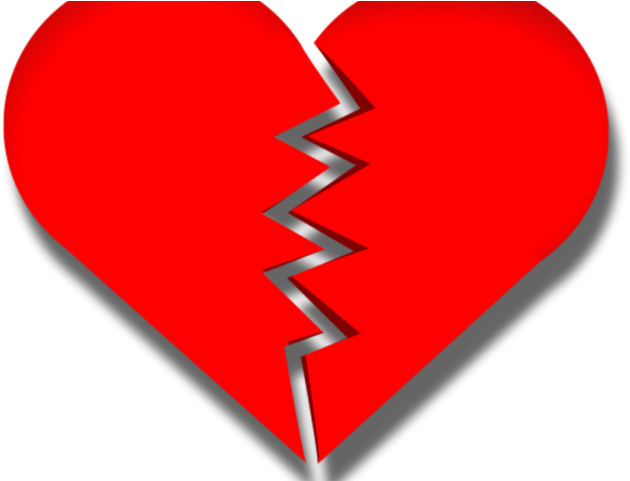 Broken Heart Clipart Big - Broke Love Png (640x480), Png Download