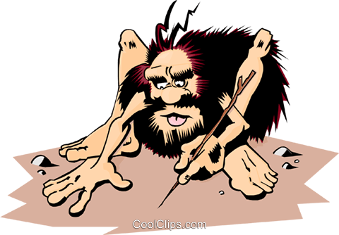Vector Free Cave Man At Getdrawings Com Free For - Illustration (480x334), Png Download