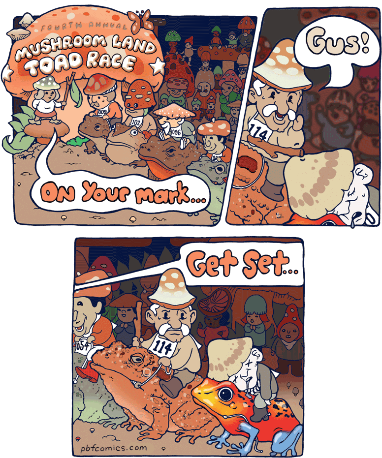 Toad Race - « - Perry Bible Fellowship Fat (800x937), Png Download