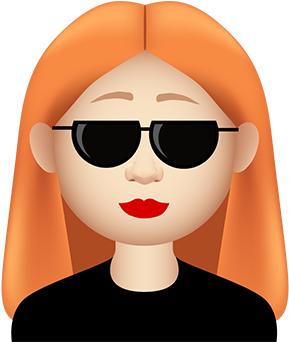 Gingermoji7 All408px 0028 Layer Comp 29 Straighthairgirlcool - Ginger Girl Emoji (408x408), Png Download