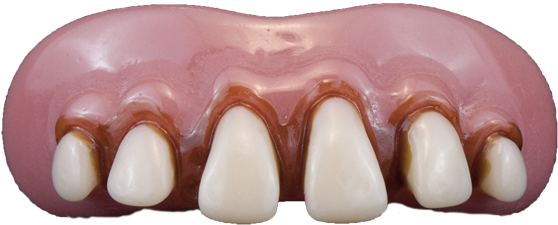 10011 Caveman - Billy Bob Caveman Teeth (600x301), Png Download