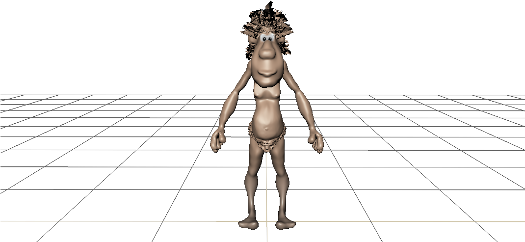 Progress Of 3d Caveman Character Design- Modelled In - Autodesk Mudbox (1069x516), Png Download
