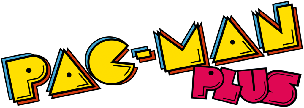 Pac Man Plus Logo By Ringostarr39-d7uew9v - Pac Man Plus Logo (1024x365), Png Download