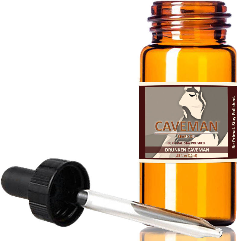 Drunken Caveman Beard Oil - Caveman Island Breeze Beard Oil Leave In Conditioner (800x800), Png Download