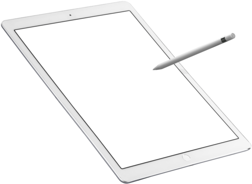 Placeit White Pro Mockup Banner Free Download - Ipad Drawing Png (640x480), Png Download