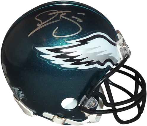 Donovan Mcnabb Autographed Philadelphia Eagles Mini - Antonio Brown Signed Pittsburgh Steelers Riddell Mini (500x500), Png Download
