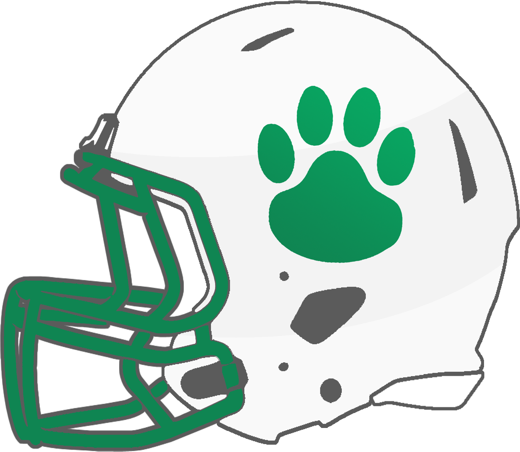 Eagles Clipart Helmet - Independence Wildcats (1800x1565), Png Download