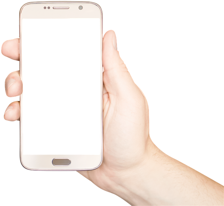 Holding Phone, Holding Mobile, Holding Smartphone - Hitam (840x720), Png Download